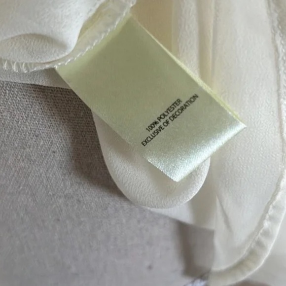 ✅Joie Sheer Detailed Ivory LONG SLEEVE TOP - Picture 3 of 6